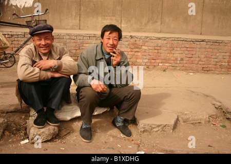 Des scènes de la ville de Langzhou capitale de la province de Gansu, près de la Mongolie dans le nord de la Chine Banque D'Images