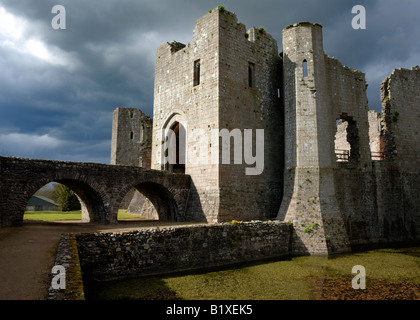 Château de Raglan dans Monmouthshire Banque D'Images