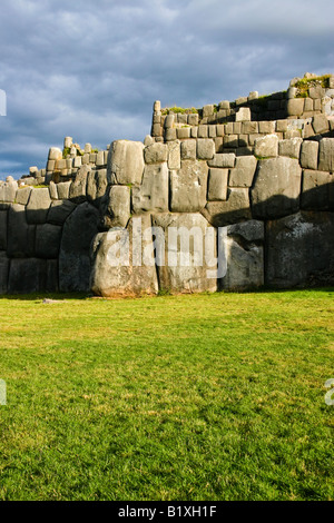 Ruines de Sacsayhuaman Inca près de Cuzco Cusco Pérou Banque D'Images