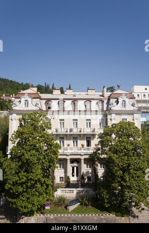 Opatija Istrie Croatie Europe peut élégant town Villa Dubrava Banque D'Images