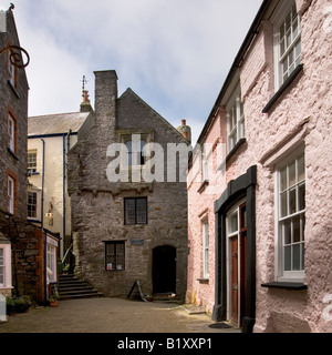 Tudor Merchants House, Tenby, Pembrokeshire, Pays de Galles, Royaume-Uni Banque D'Images