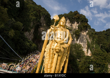 THAIPUSAM FESTIVAL religieux hindous dans les grottes de Batu, KUALA LUMPUR, MALAISIE. Banque D'Images