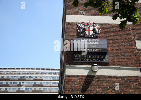 Corporation de logement dans le nord de Londres Londres Banque D'Images