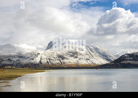 Le Ben Nevis de Corpach, Fort William, Scotland UK Banque D'Images