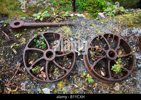 Reliques industrielles sur l'affichage à l'Papule Martyn près de St Austell Banque D'Images