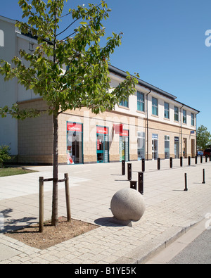 Grand centre commercial Cambourne Cambridgeshire Angleterre Banque D'Images