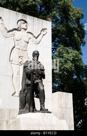 Don Pedro de Mendoza Monument, parc de San Telmo, Buenos Aires Banque D'Images