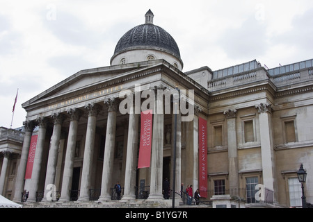 National Portrait Gallery, Trafalgar Square, Londres, Angleterre Banque D'Images
