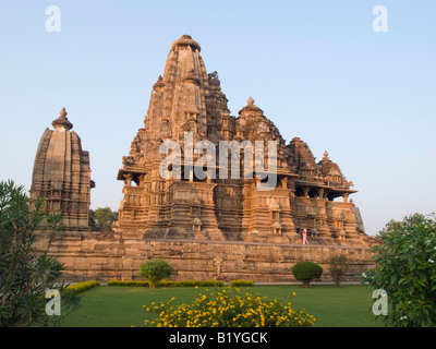 Khajuraho Madhya Pradesh Inde Asie Vishvanath Temple Hindou au groupe occidental Banque D'Images