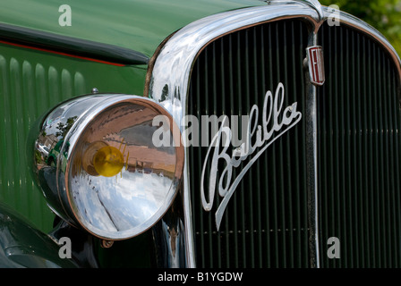 "Fiat Balilla 508 classique' (1934-1937) calandre automobile - voitures de rallye, France. Banque D'Images