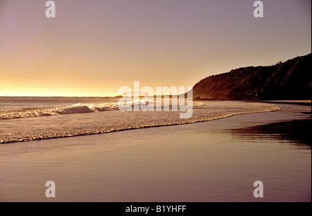 Tôt le matin, un mile beach Forster New South Wales Australie Banque D'Images