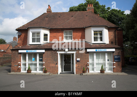 Architecture typique de petite ville de la direction de la Barclays Bank, Woodbridge, Suffolk, Angleterre Banque D'Images