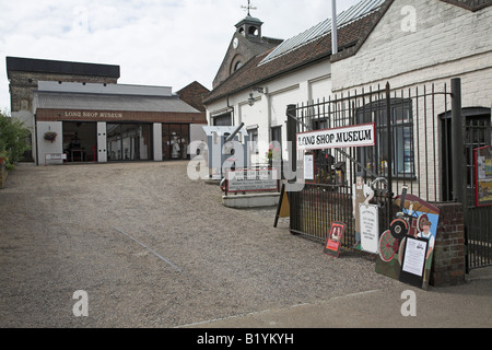 Boutique Long musée à l'ancienne usine d'ingénierie, Garretts Woodbridge, Suffolk, Angleterre Banque D'Images