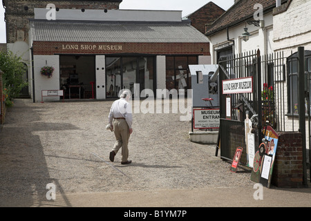 Boutique Long musée à l'ancienne usine d'ingénierie, Garretts Woodbridge, Suffolk, Angleterre Banque D'Images