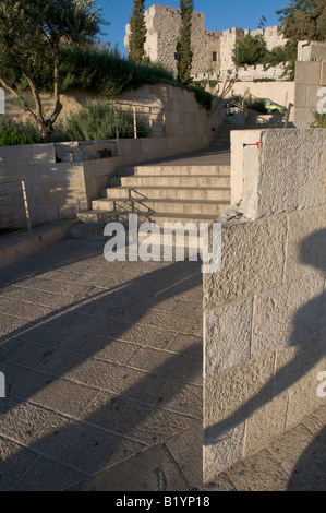 Israël Jérusalem Mamilla Alrov nouveau projet quartier grand centre commercial et de logement Banque D'Images