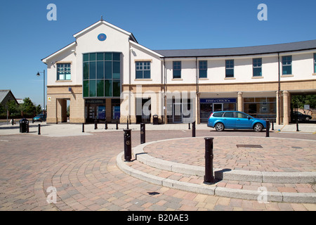 Grand centre commercial Cambourne Cambridgeshire Angleterre Banque D'Images