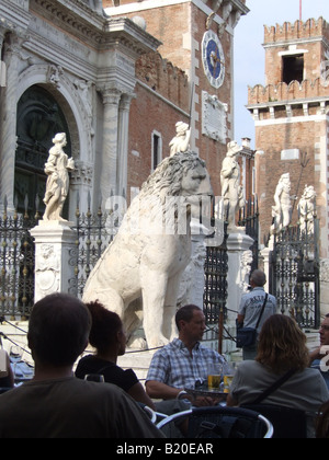 Une scène dans le quartier de l'arsenal de Venise, Italie Banque D'Images