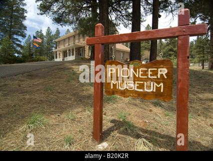 Le Pioneer Museum à Flagstaff, Arizona présente des expositions sur l'histoire de l'Arizona Banque D'Images