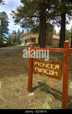 Le Pioneer Museum à Flagstaff, Arizona présente des expositions sur l'histoire de l'Arizona Banque D'Images