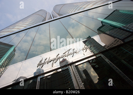 Un et deux de l'accueil d'échange la Bourse de Hong Kong Hong Kong Chine centrale Banque D'Images