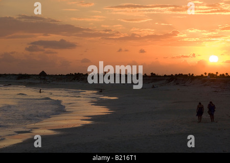 Sunset Beach Banque D'Images