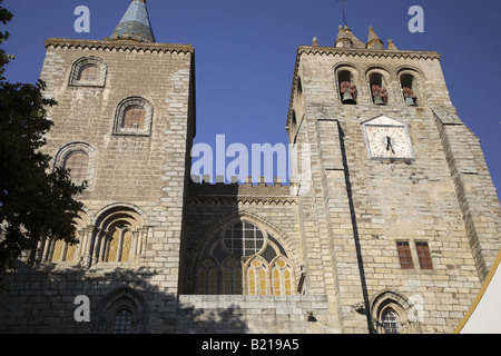 Cathédrale Se, Evora (Alentejo, Portugal Banque D'Images