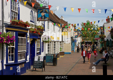 Le village de Hythe est situé entre Southampton Water et la New Forest Hampshire Angleterre Banque D'Images