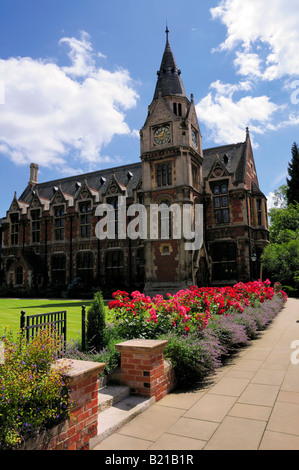 Pembroke College Library et tour de l'horloge, l'Angleterre Cambridge UK Banque D'Images