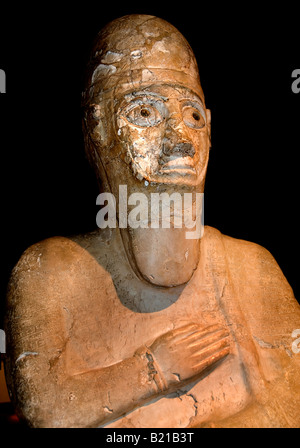 Statue de Jéricho tombe 1700 BC Palestiniens Palestine Banque D'Images
