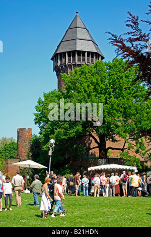 2008 Marché du lin (Flachsmarkt) au château de Linn, Krefeld, Allemagne Banque D'Images