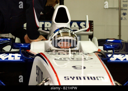 S BMW Sauber Nick Heidfeld essais de l'équipe de Formule 1 en Espagne Banque D'Images