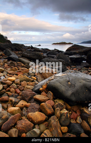 Plage rocheuse à Kintyre, Argyll, Scotland, Banque D'Images