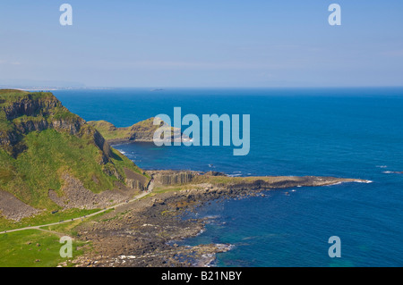 La Chaussée des géants au nord du chemin côtier d'Antrim County Antrim Irlande du Nord GO UK EU Europe Banque D'Images