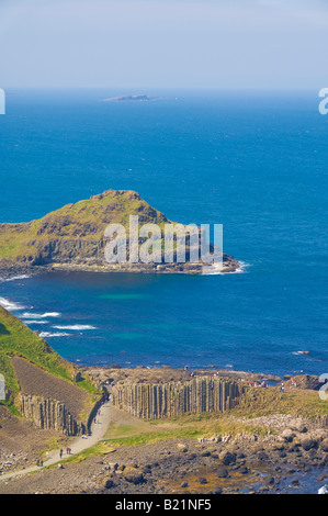 La Chaussée des géants au nord du chemin côtier d'Antrim County Antrim Irlande du Nord GO UK EU Europe Banque D'Images