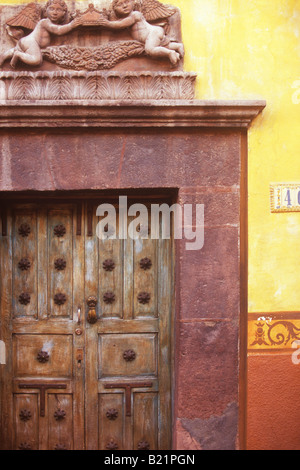 Porte San Miguel de Allende Mexique Banque D'Images