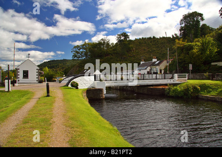 Le pont tournant sur le Canal Crinan, Argyll, Scotland Banque D'Images