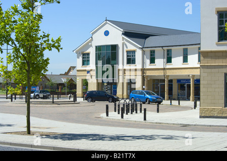 Grand centre commercial Cambourne Cambridgeshire Angleterre Banque D'Images