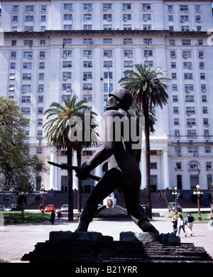 Libertador de la construction, du logement du ministère de la défense et de l'Administration centrale de l'Armée de Buenos Aires Argentine Banque D'Images