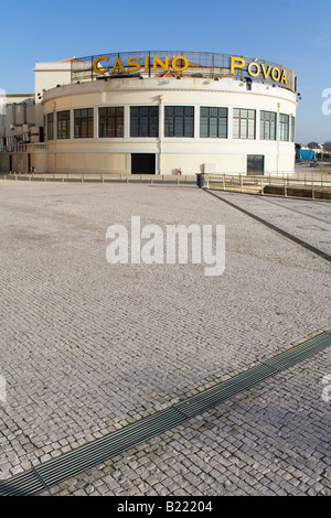 Casino Póvoa, dans Povoa de Varzim, Portugal. L'un des trois casinos du Estoril-Sol III, le plus important en Europe. Banque D'Images