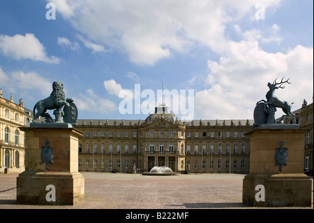 Das Neue Schloss new castle de Stuttgart Baden-württemberg Allemagne Europe Banque D'Images