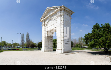 S. Bento Triumphal Arch in Espanha Square, Lisbonne, Portugal Banque D'Images