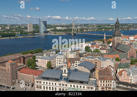 Vue sur la ville Riga Lettonie Banque D'Images