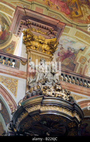 Wroclaw, Silésie, Pologne. Église du Saint Nom de Jésus (ou Église de l'université, ou St Maciej). L'intérieurapt Banque D'Images