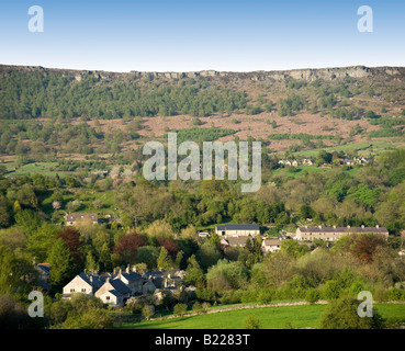 Parc national de Peak District derbyshire hathersage village Banque D'Images