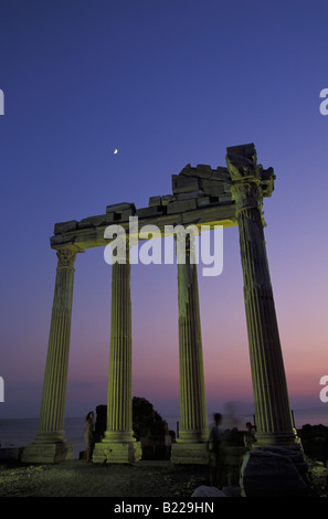 Côté Apollon Tempel Turquie Riviera turque Banque D'Images