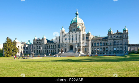 Les bâtiments abritant le parlement de Victoria British Columbia parliament situé au centre-ville de Victoria à côté de l'inner harbor Banque D'Images