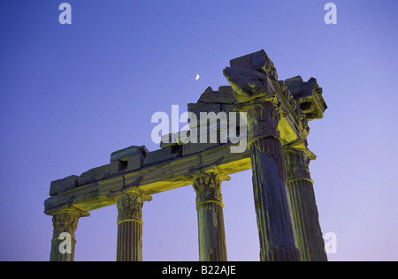 Côté Apollon Tempel Turquie Riviera turque Banque D'Images