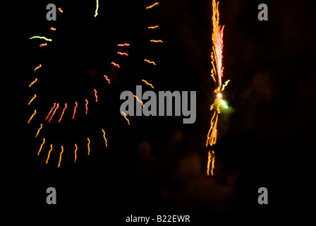 Formes cool dans Fireworks Banque D'Images