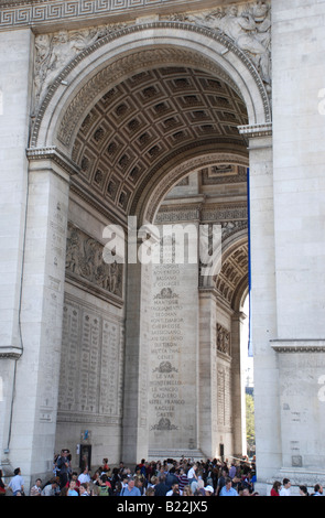 Arc de Triomphe Paris Banque D'Images