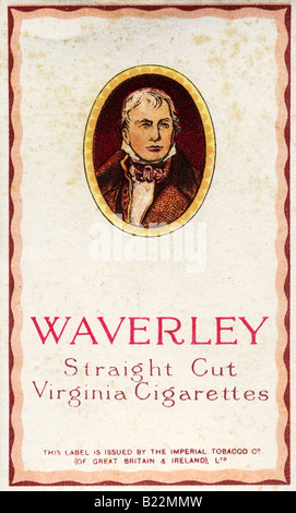 Waverley Paquet de cigarettes au début du xxe siècle pour un usage éditorial uniquement Banque D'Images